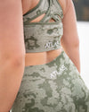 Military Camo Sports Bra