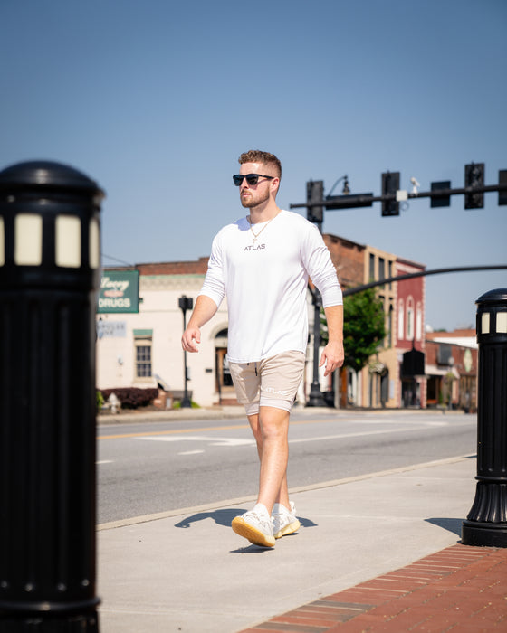 Strider Running Shorts Beige