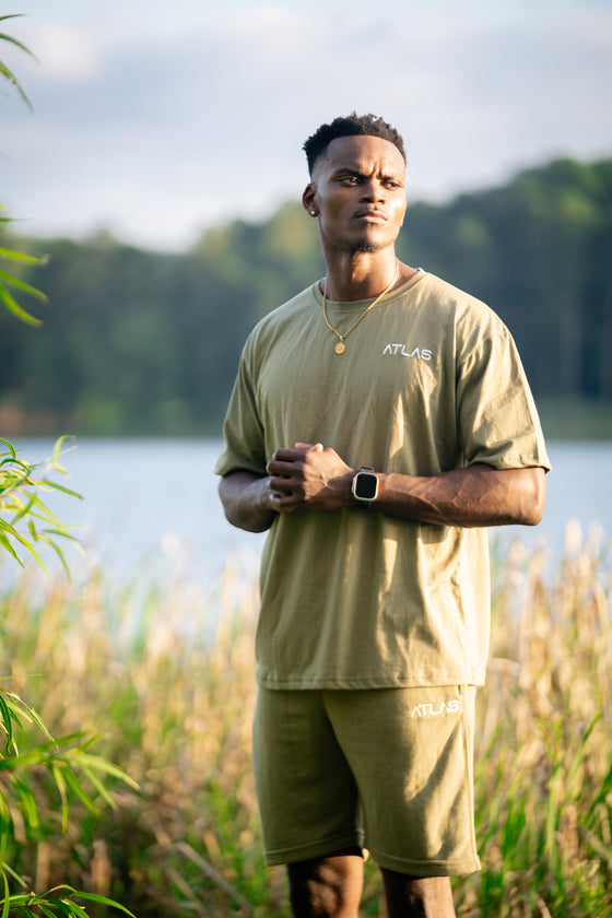 Oversized Tee Olive Green