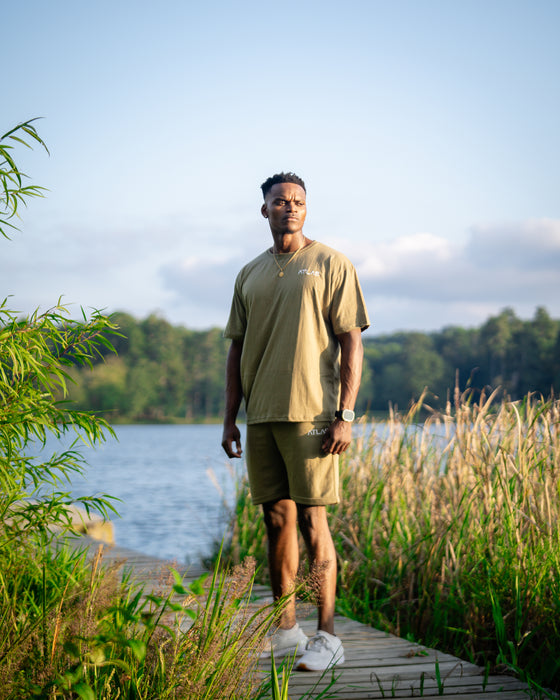 Sweat Short Olive Green