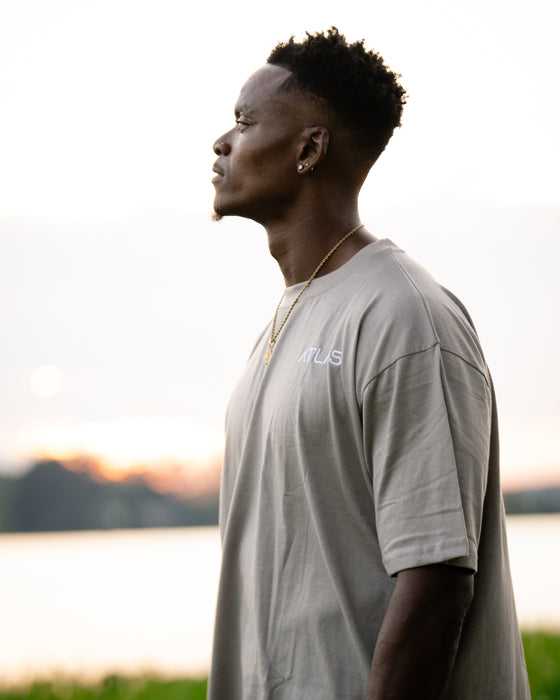 Oversized Tee Wolf Grey