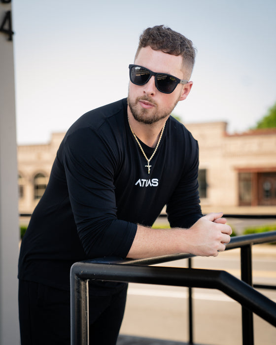 Apex Long Sleeve T-Shirt Midnight Black