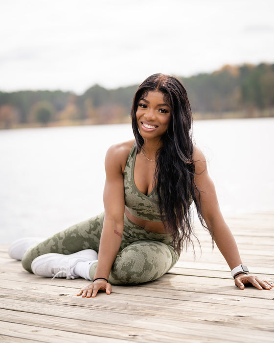 Military Camo Sports Bra